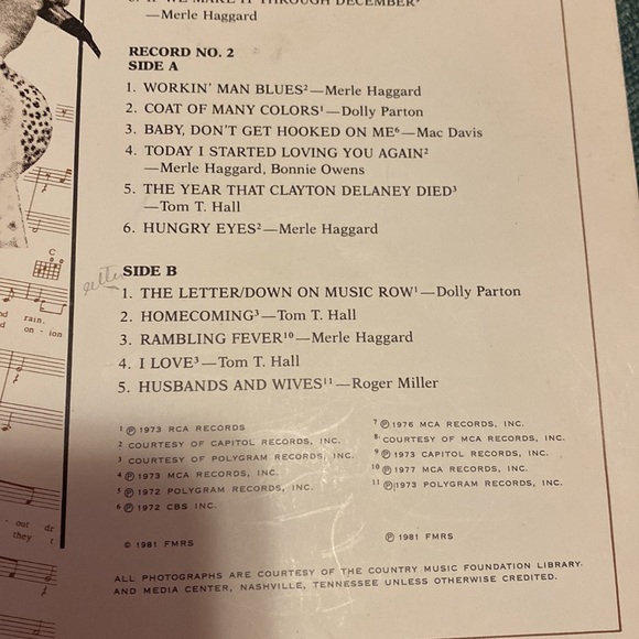 Country Music Foundation Official Archive Collection on Red Vinyl albums 1 & 2 - Picture 8 of 16